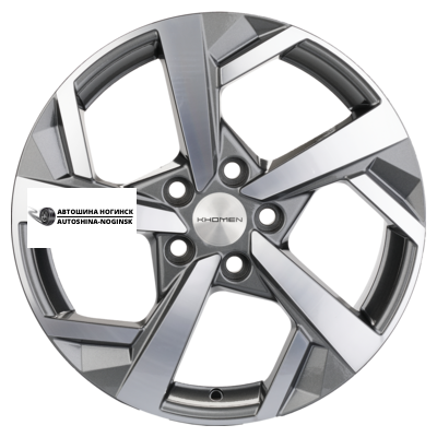 Khomen Wheels 7x17/5x114,3 ET45 D60,1 KHW1712 (Changan/Geely/Lexus/Toyota) Gray-FP (конус)